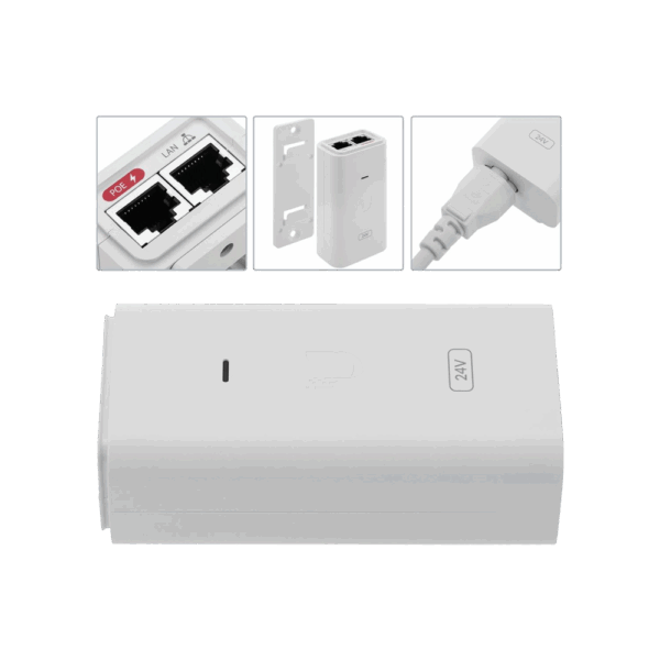 Adaptador PoE de 24VDC 0.3A 7W | Ubiquiti / POE-24-7W-G