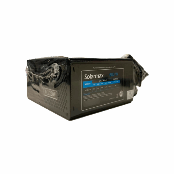 solarmax-slim-600 Fuente SLIM para PC 600w | Solarmax / KC-EAA-600