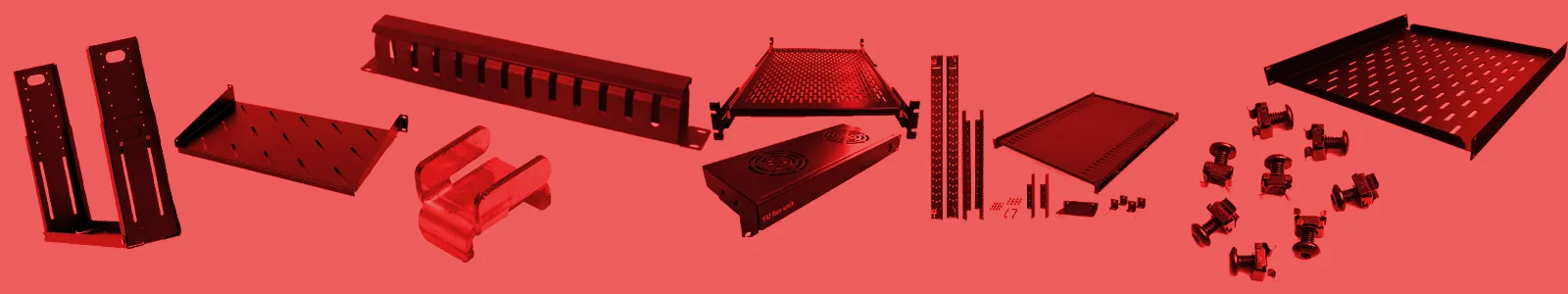 Bandeja p/rack fija liviana 1U x 300mm | GLC / GLC-BAND-FIJA-001