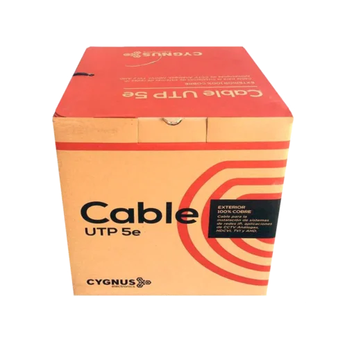 CY-UTP-COBRE-4P-N_w Cable UTP Cat. 5e Exterior x 305mts | CYGNUS / CY-UTP-COBRE-4P-N